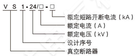 VS1-24戶內(nèi)高壓真空斷路器型號(hào)含義
